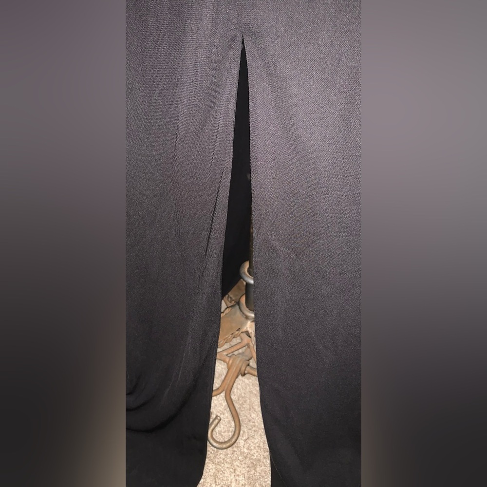 Lauren Ralph Lauren Black Evening Gown With Slit - Picture 3 of 3